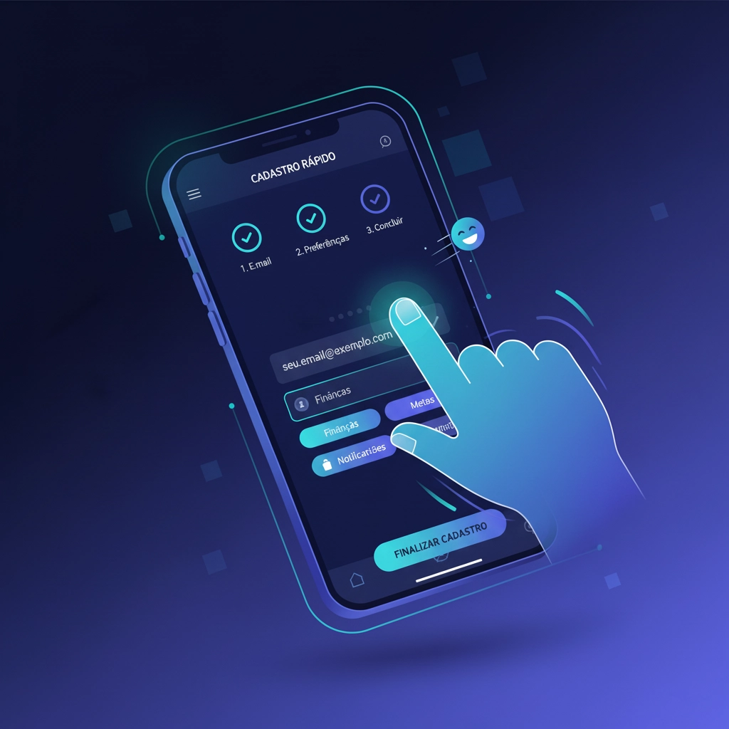 Cadastre-se em segundos